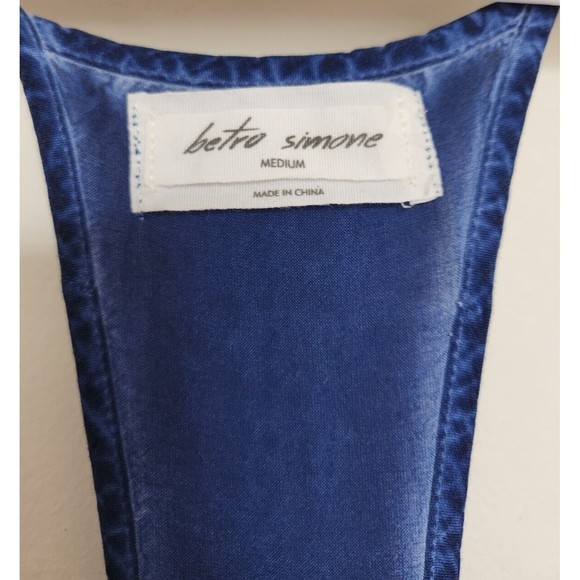 Betro Simone Womens Racerback Maxi Dress Royal Blue Sz M - Picture 6 of 15